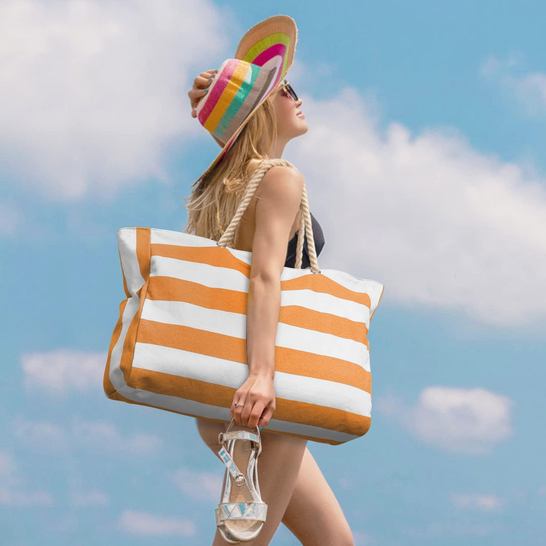 Women's travel-friendly waterproof bag, a spacious beach tote for vacations.