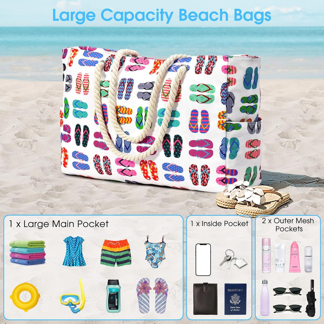 Women's practical waterproof travel bag, essential for beach vacations.