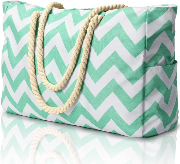 Stylish oversized sandproof beach tote for women, enhancing your summer look.
