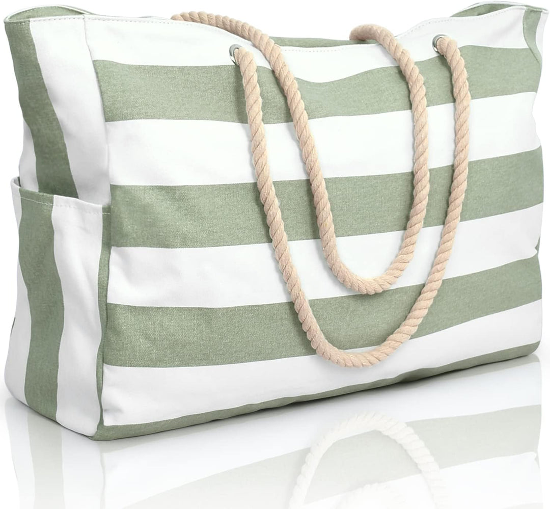 Women's waterproof beach bag, spacious and stylish for your summer essentials.