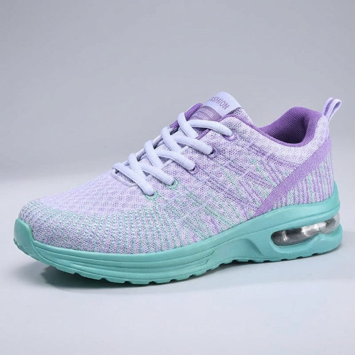 Orthopedic support women's pink running shoes, lightweight and highly breathable
