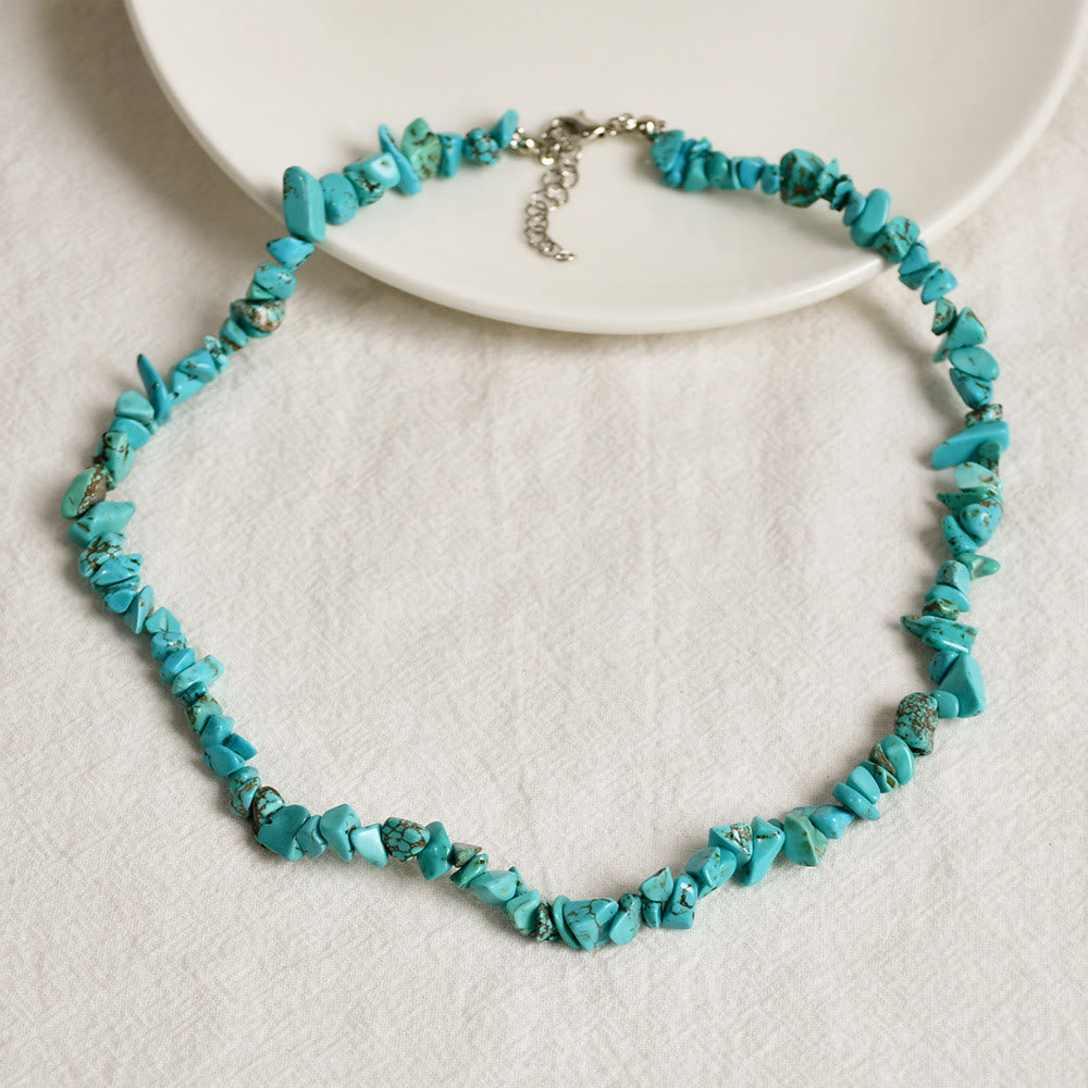 Minimalist polished crystal pendant necklace, natural gemstone jewelry for women.