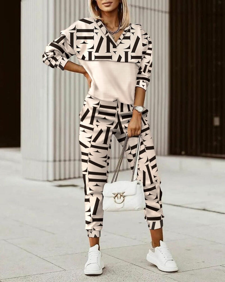 Women's premium comfort tracksuit set in soft fabric, perfect for stylish loungewear and everyday casual wear.