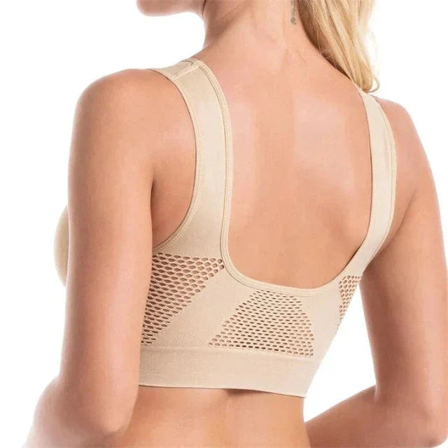 Soft nylon spandex seamless comfort bra, breathable and wire-free for daily wear.