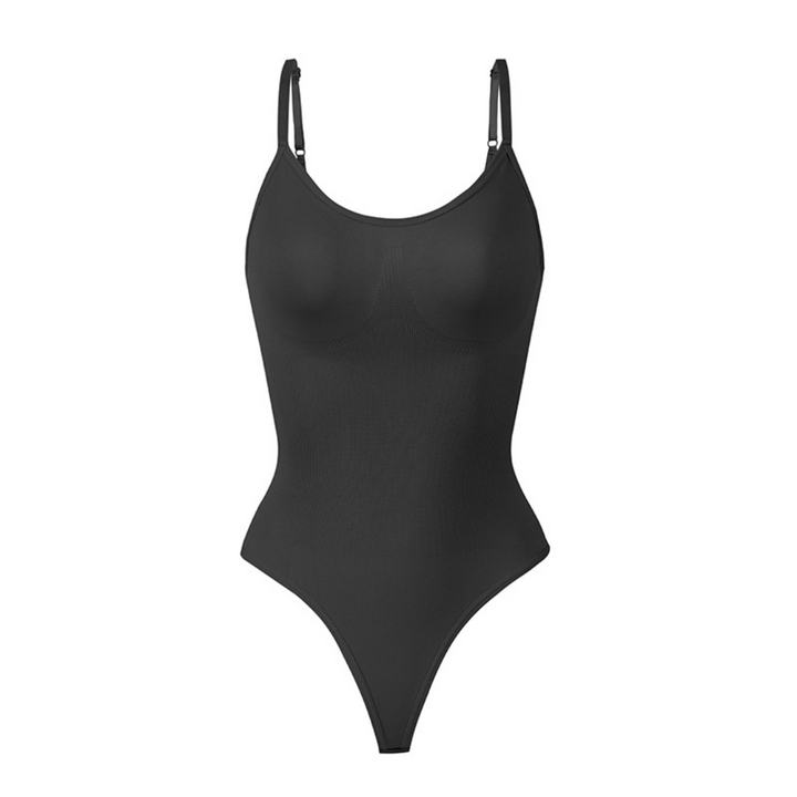 Seamless shapewear bodysuit thong for women, providing corrective shaping and all-day comfort