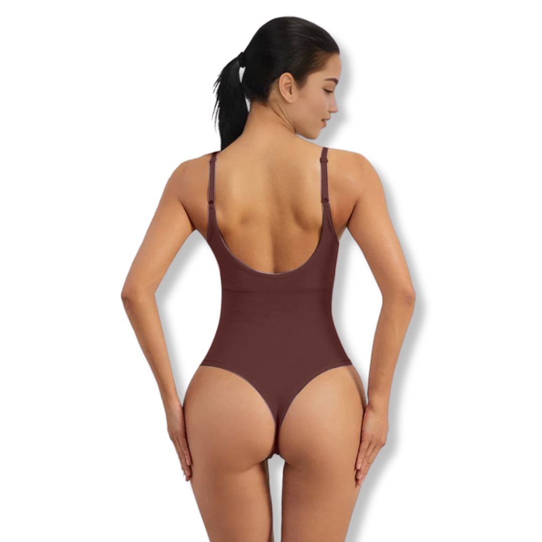 Women's corrective seamless thong bodysuit, offering comfortable shaping and a smooth finish