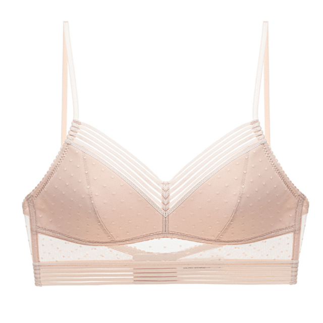 Modern women's bralette, seamless V-neck for versatile & comfortable daily wear.