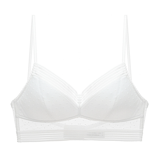 Elegant seamless V-neck bralette, designed for women's everyday wireless comfort.