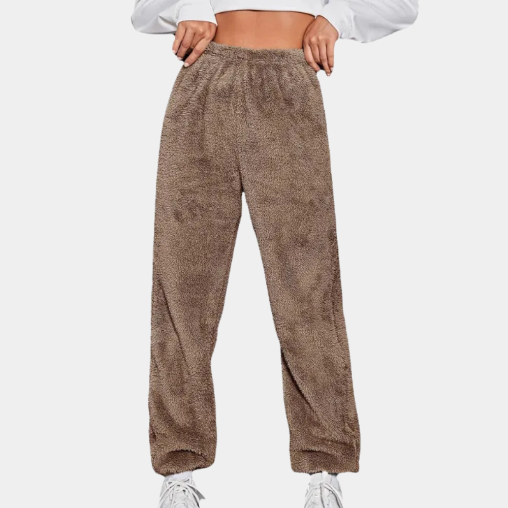 Women's soft & comfortable relaxed fit lounge pants, perfect for stylish casual wear. Elastic waist for everyday comfort.