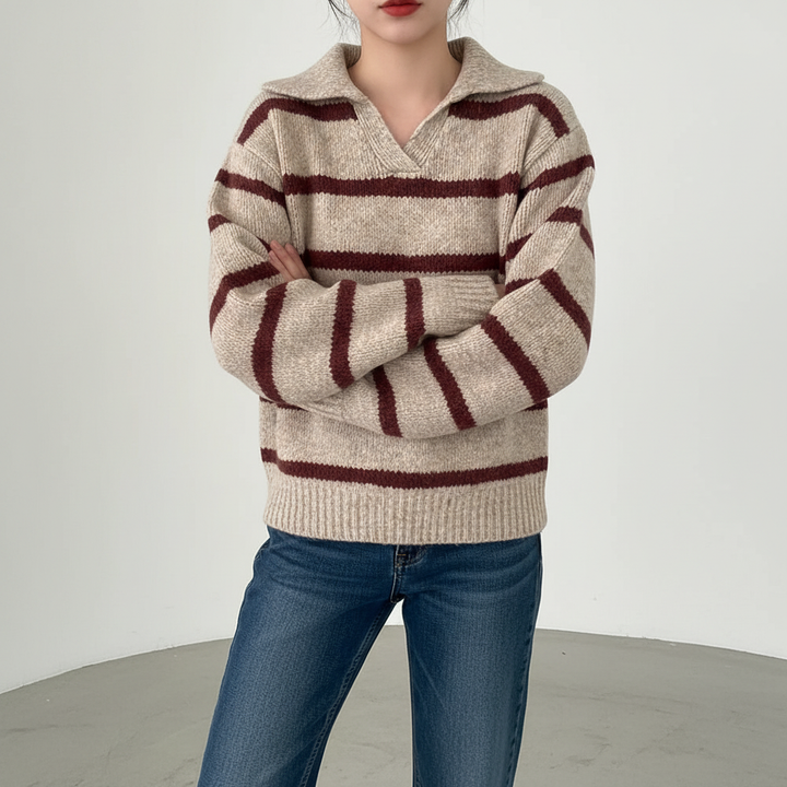 Women's casual knit sweater, a soft and comfortable cardigan for a layered look.