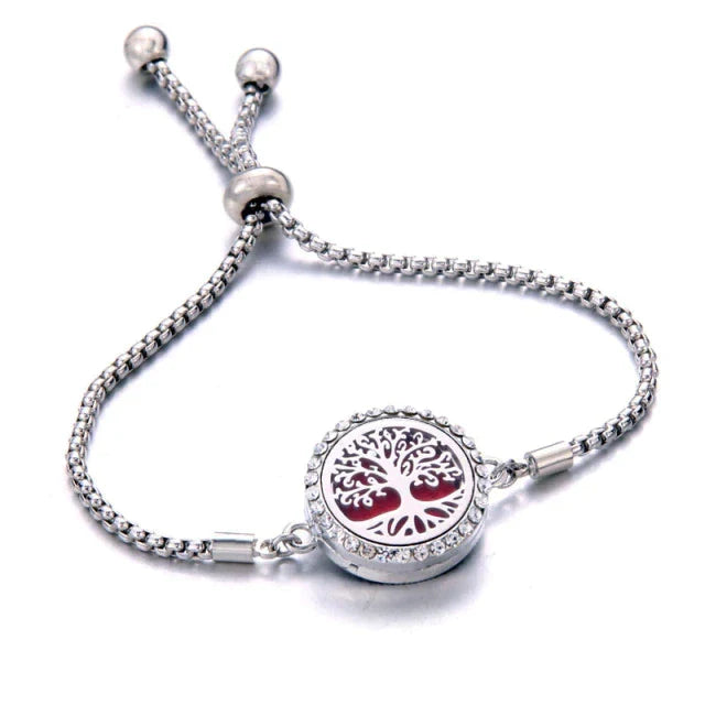 Fashionable women's essential oil diffuser bracelet, a perfect gift for stress relief.