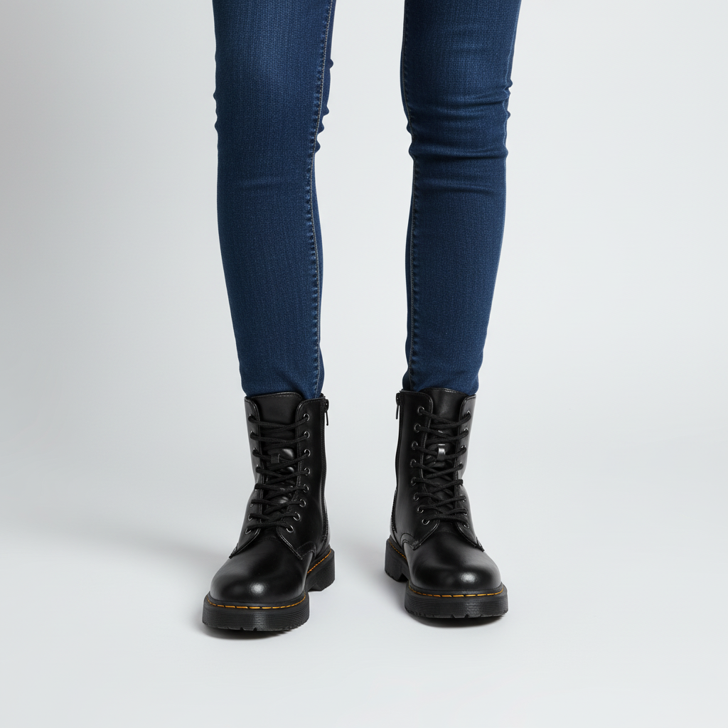 Comfortable women's high-quality leather ankle boots, ideal for stylish fall and winter everyday wear.