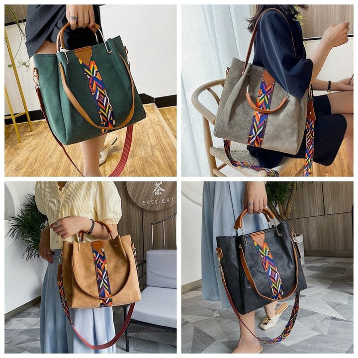 Women's durable and stylish PU leather tote, perfect for daily use