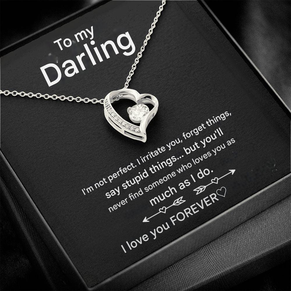 Romantic women's heart necklace in gold. A symbol of connection, perfect birthday or anniversary gift.