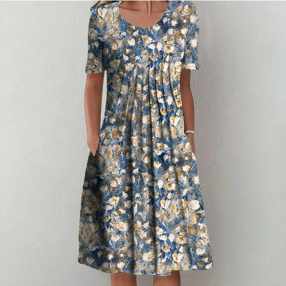 Lina women's stylish spring summer cotton dress, a comfortable and elegant casual wear option.