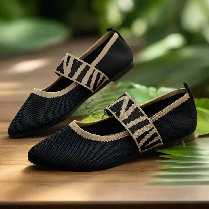 Elegant pointed toe ballet flats for women, stylish and comfortable for any summer or spring event.