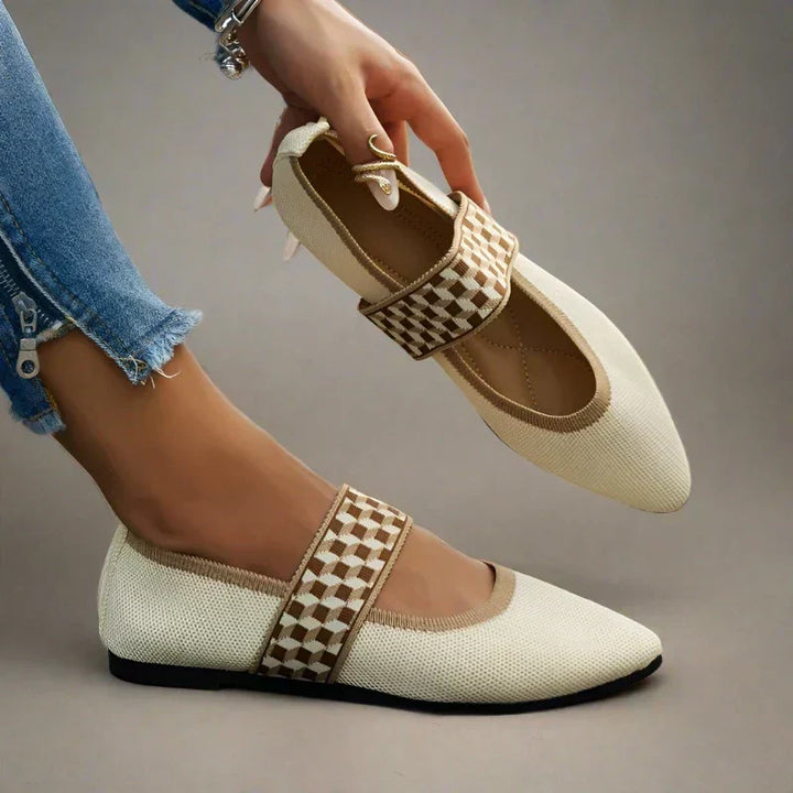 Lightweight pointed toe summer flats, offering women superior comfort for everyday stylish wear.