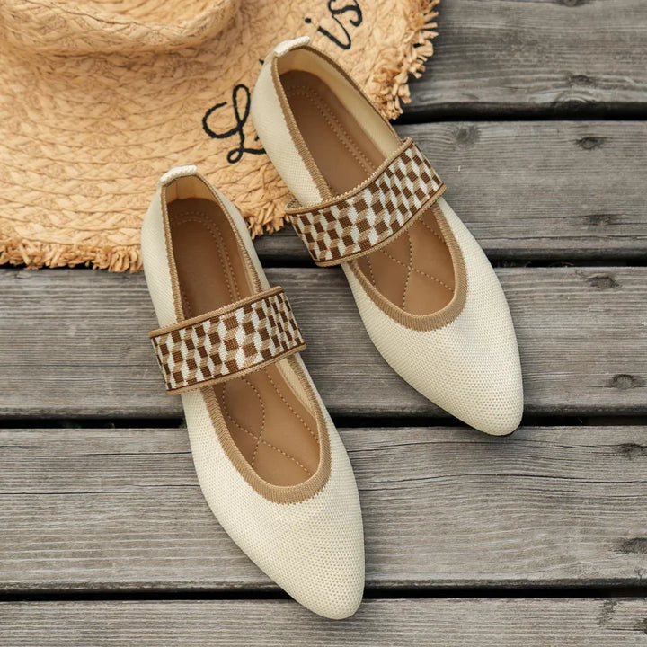 Stylish Lina pointed toe flats for women, perfect casual shoes or dressy flats for any occasion.