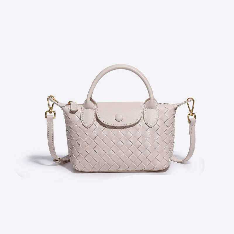 Lightweight women's mini bag, stylish woven design, perfect as a compact crossbody.