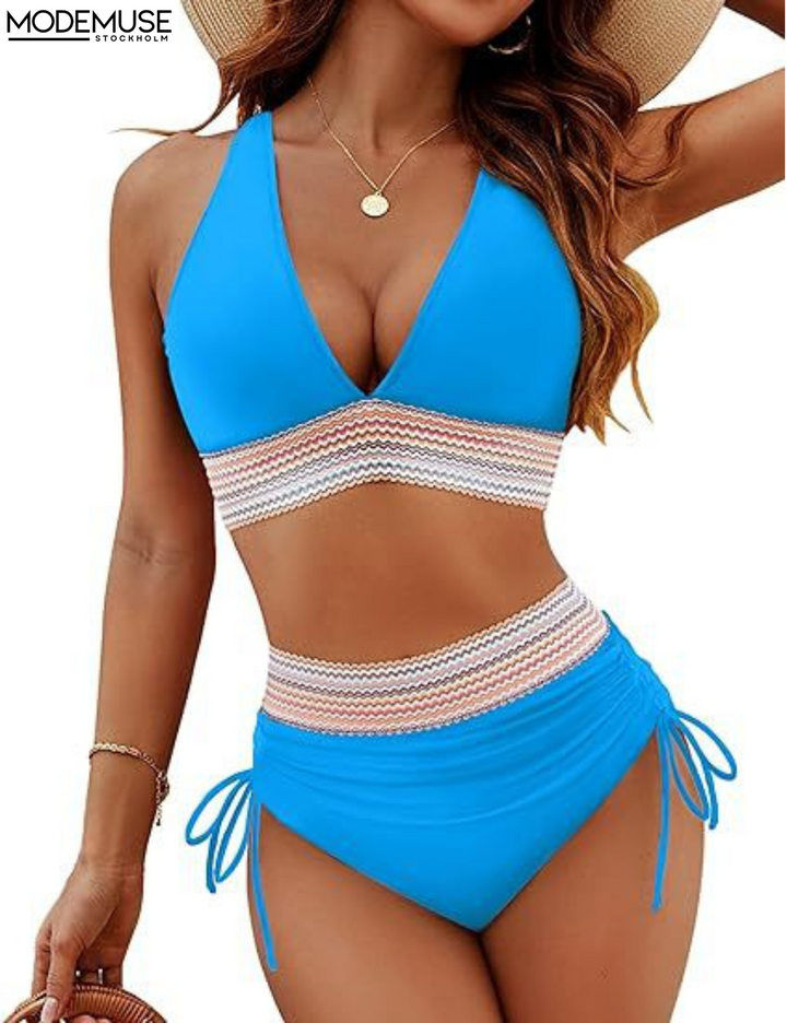 Essential women's high waist quick-dry bikini for any swimwear collection.