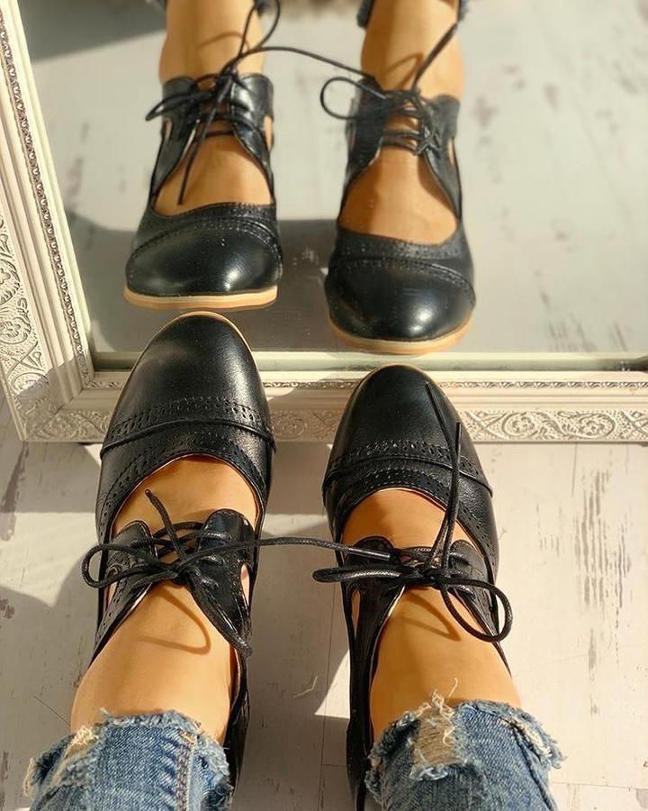 Fashionable women's vintage shoes with orthopedic comfort. Elegant footwear offering excellent posture & anti-slip.
