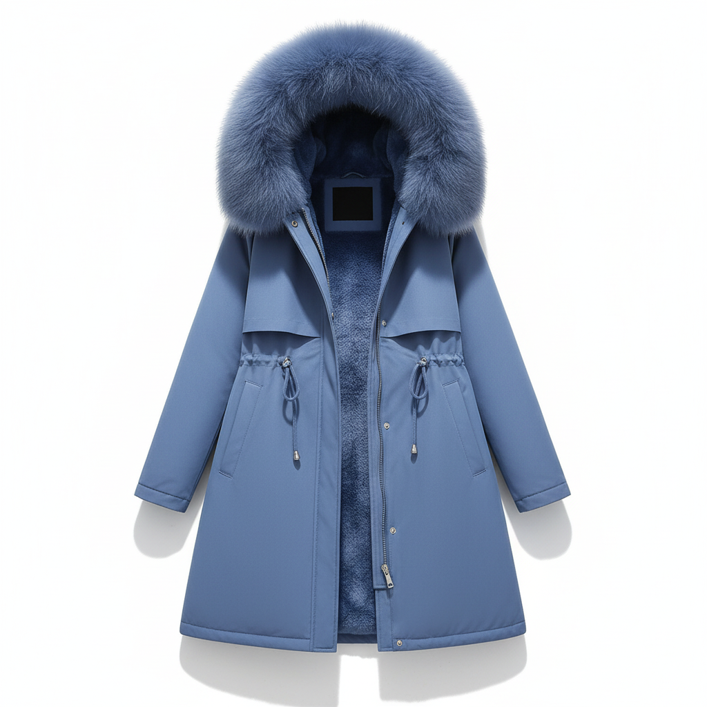 Silvia women's hooded fleece parka jacket, perfect for everyday winter fashion