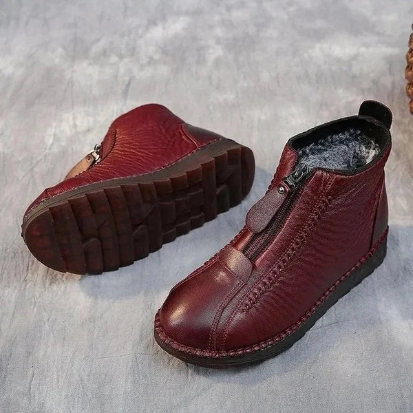 Women's warm winter ankle boots, stylish and comfortable for cold weather, essential ladies footwear.