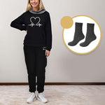 Black + 1 Pair Of Warm Socks