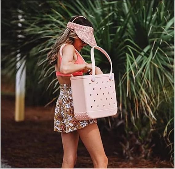 Women's washable EVA beach tote bag, waterproof & sandproof, perfect for summer activities