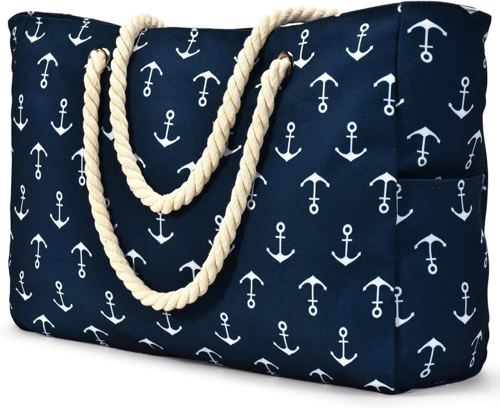 Women's waterproof large tote for work, beach, and travel essentials.