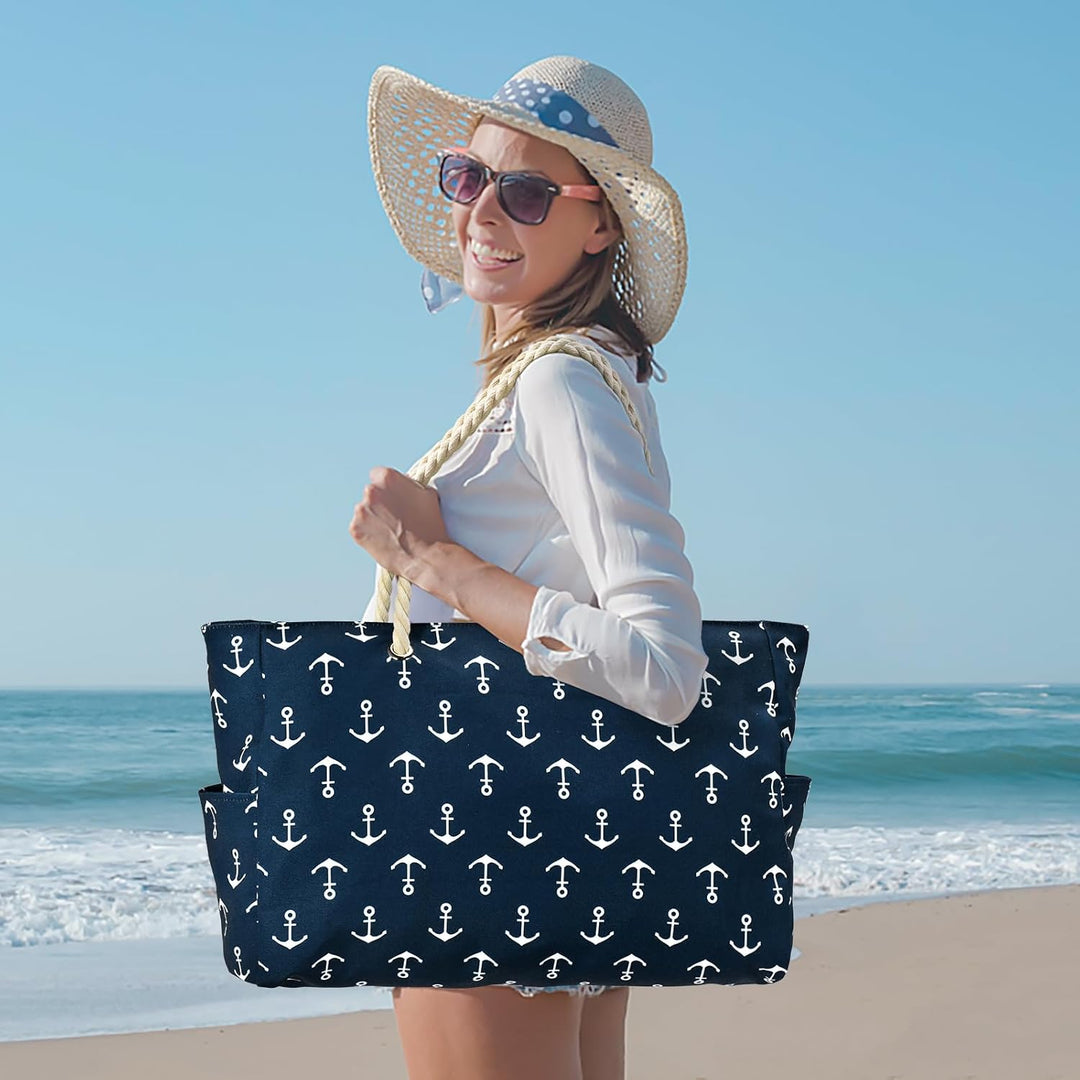 Functional women's large waterproof tote bag for work documents.