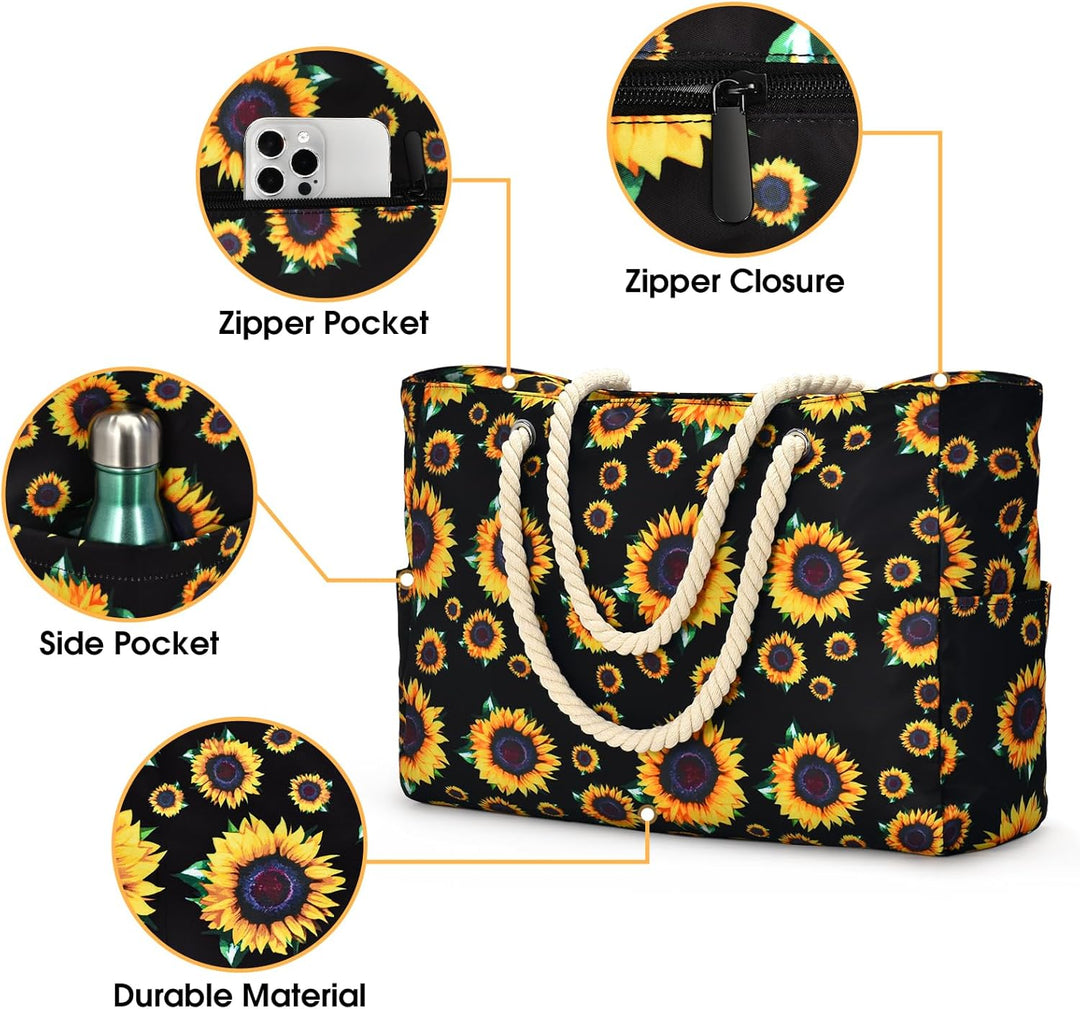 Women's waterproof gym tote, large and easy to clean.