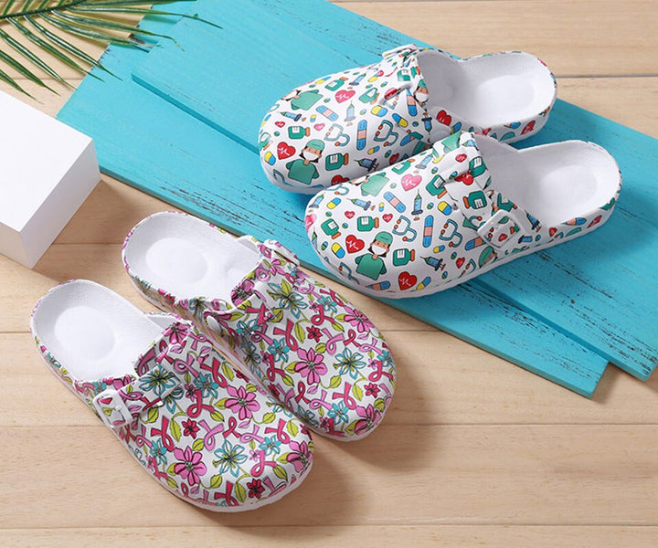 Women's waterproof lightweight comfort clogs. Slip-resistant work shoes for all-day support & safety.