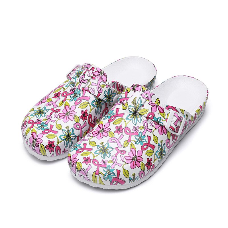Pair of women's comfortable waterproof clogs. Lightweight, slip-resistant footwear for demanding jobs.