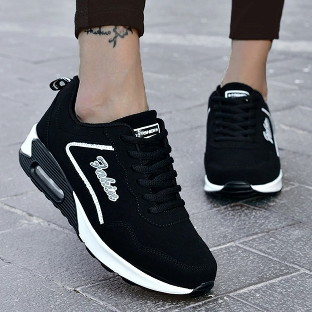 Supportive waterproof women's walking shoes, lightweight with anti-slip sole for secure all-day outdoor comfort.