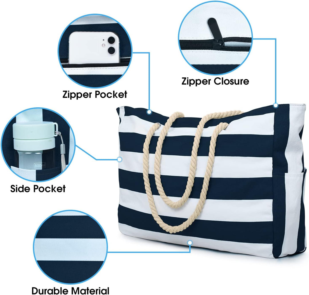 Ready-for-anything women's waterproof carryall, large compartment plus multiple quick-access pockets