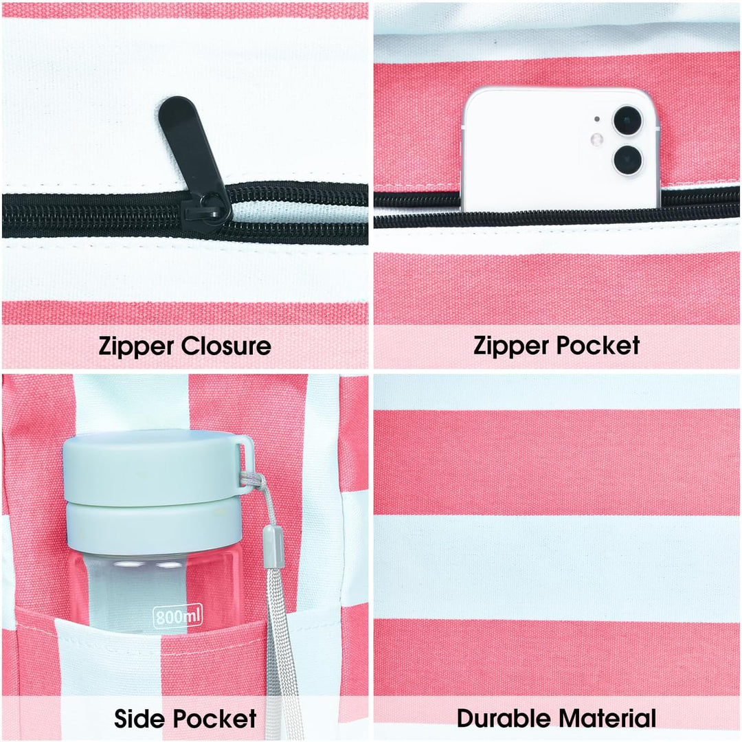 Modern women's waterproof multi-pocket tote, large and suitable for various fashion styles