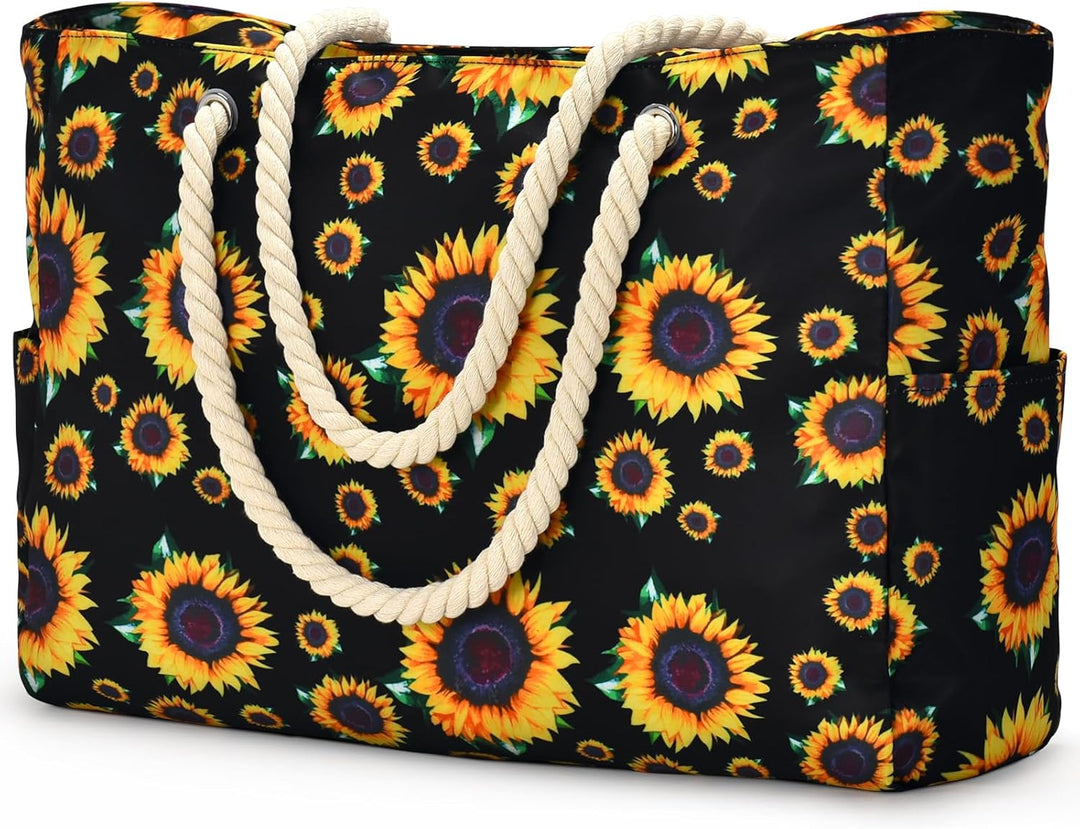 Everyday chic women's large multi-pocket waterproof tote, blends form and function seamlessly