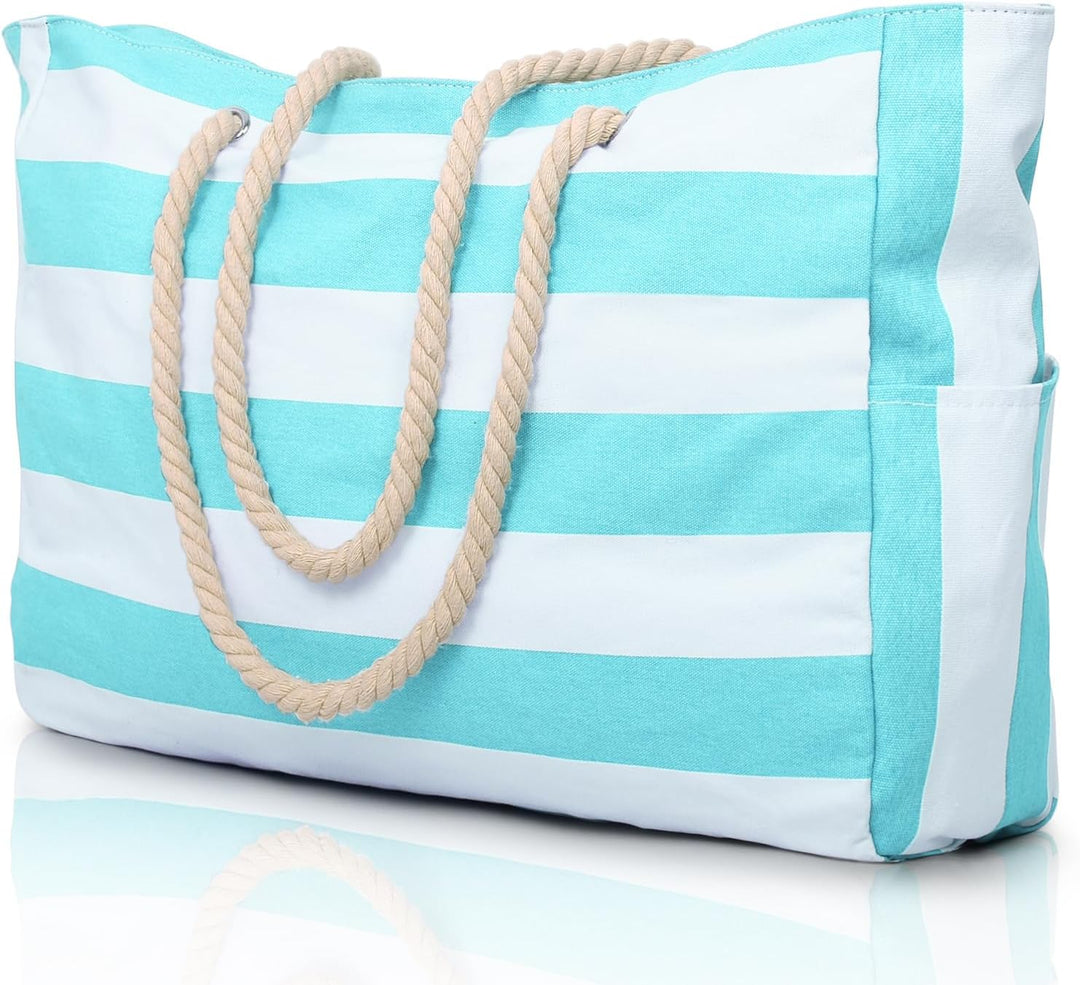 Women's travel smart large multi-pocket tote bag, made from resilient waterproof material