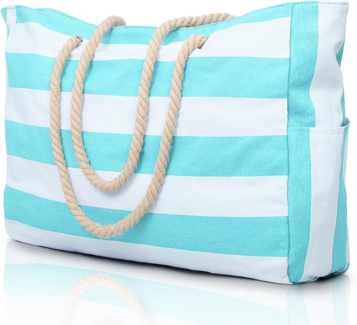 Women's travel smart large multi-pocket tote bag, made from resilient waterproof material