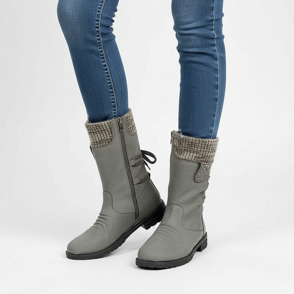 Stylish women's cold weather boots, waterproof and non-slip for maximum winter comfort