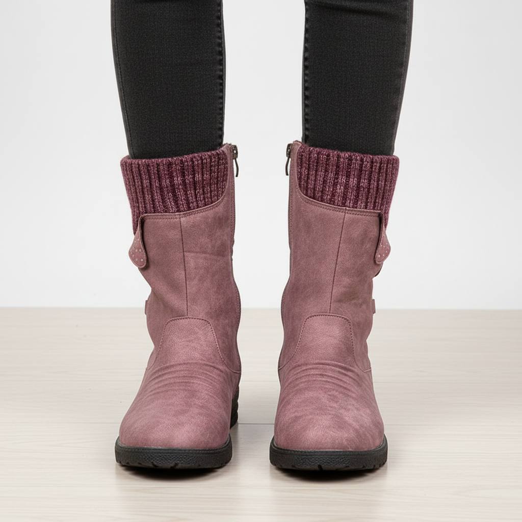 Women's winter boots, EVA material, waterproof, warm and non-slip for snowy adventures