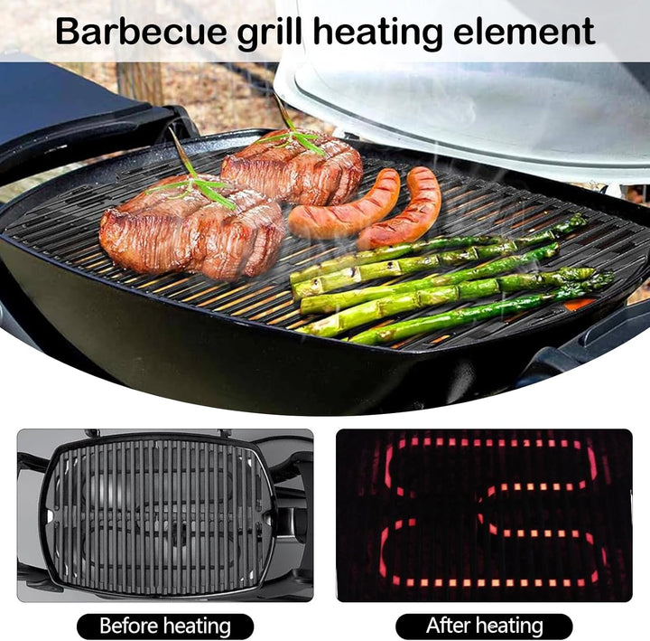 High-power grill coil 2200W, essential BBQ accessory for outdoor electric grills