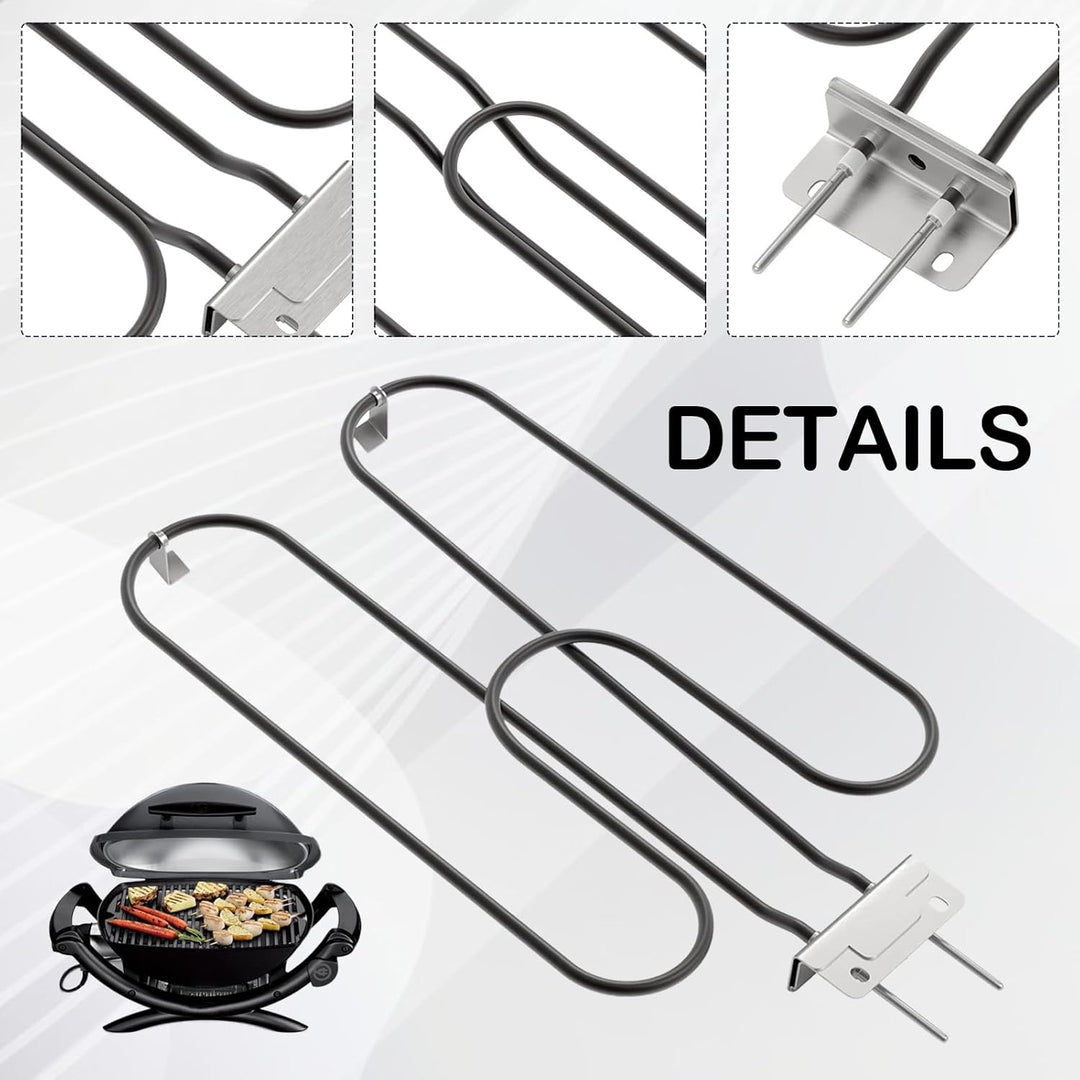 Zeythra electric BBQ heating coil 2200W, made from high-grade stainless steel