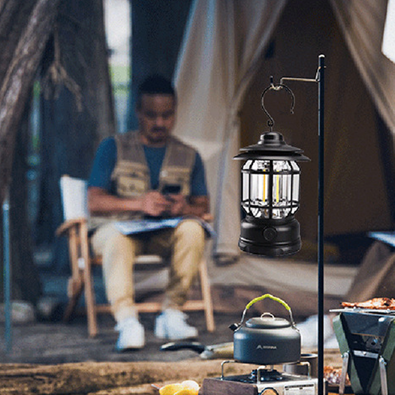 Lámpara De Camping Retro Portátil