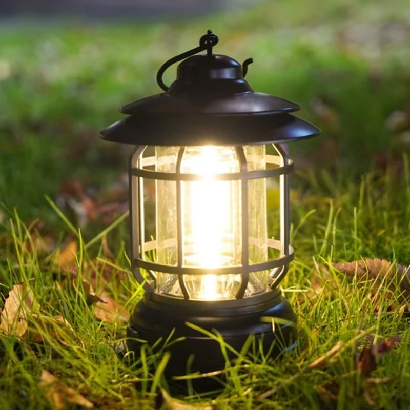 Lámpara De Camping Retro Portátil