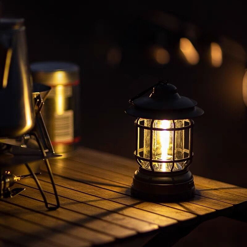 Lámpara De Camping Retro Portátil